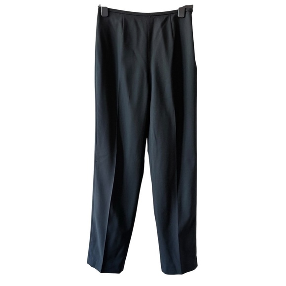 ☀️Dana Buchanan Black Wool Blend Straight Leg Pants - Picture 2 of 11
